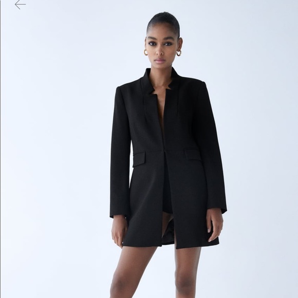 Zara Jackets & Blazers - Zara Inverted Lapel Frock Coat